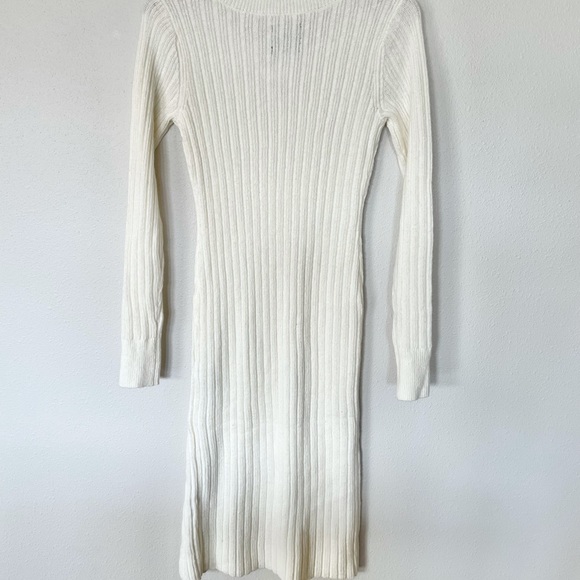 NWOT Abercrombie & Fitch Sweater Dress Cream - Picture 5 of 6